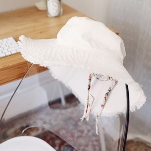 Anthropologie Frayed Bucket Hat